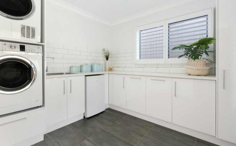 modern laundry room flooring